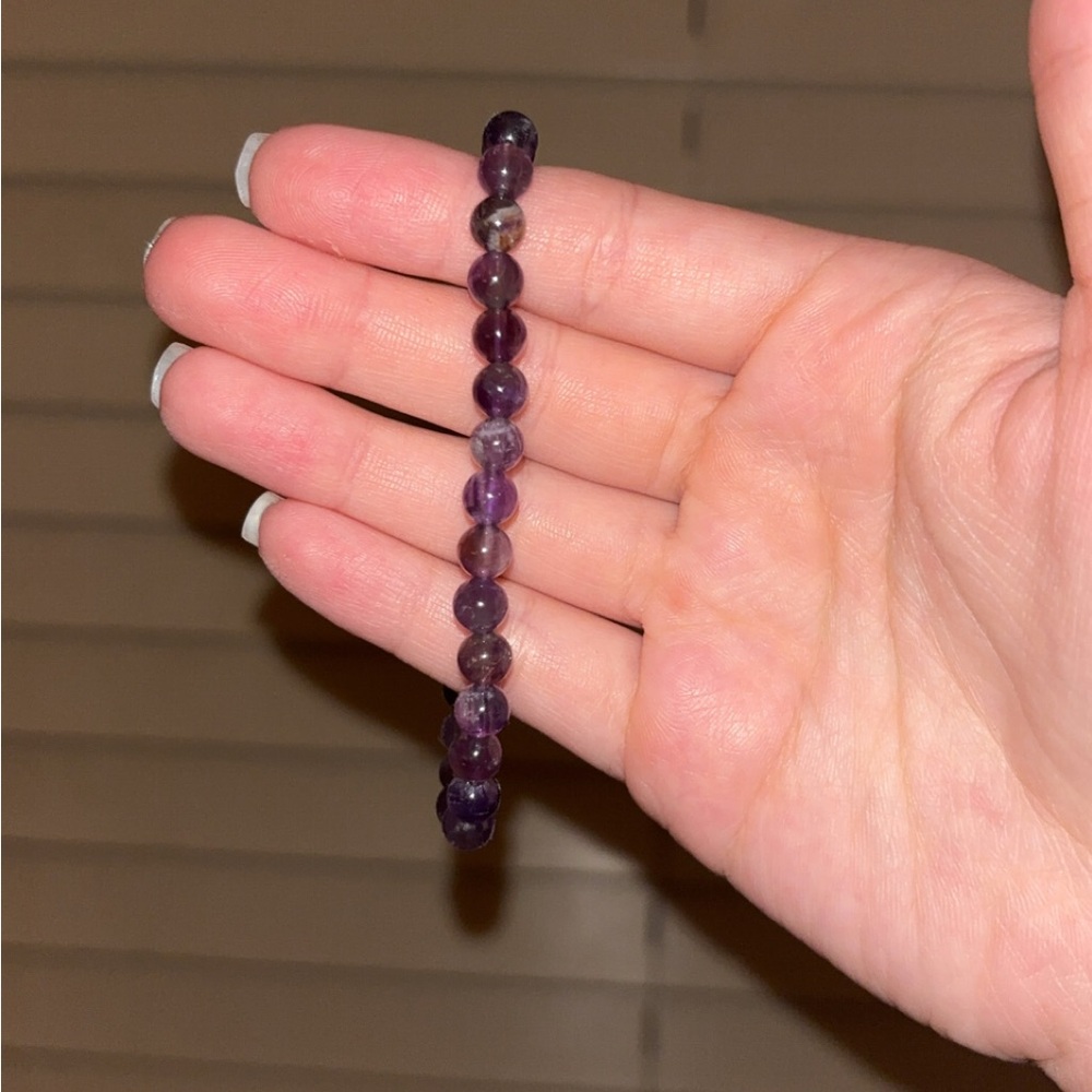 6mm Handmade Amethyst Crystal Bracelet 🔮💜